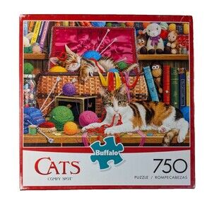 Cats 750 Pc puzzle - "Comfy Spot"